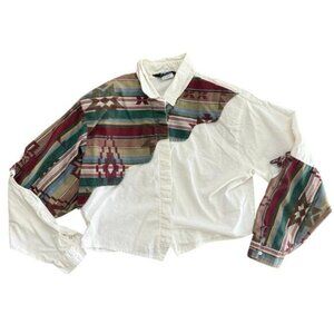 Roper Women's Multicolor Long Sleeves Button Down Shirt Top Size XL